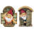 Knothole Gnomes 2 Piece Garden Welcome Tree Statue Set