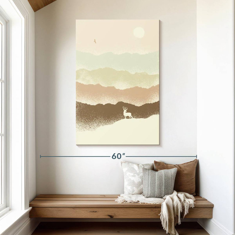 Brampt Quietude Mountainscape, 48" H x 32" W