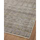 Striped Machine Woven Polyester Area Rug in Beige/Gray