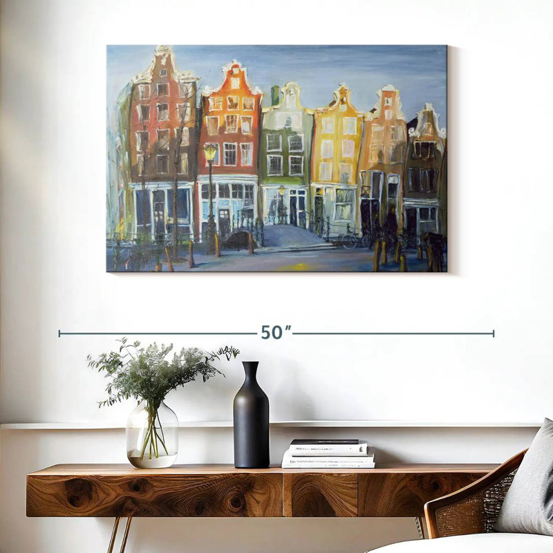 Les maisons Sireci à Amsterdam, H 26 po x l 39 po
