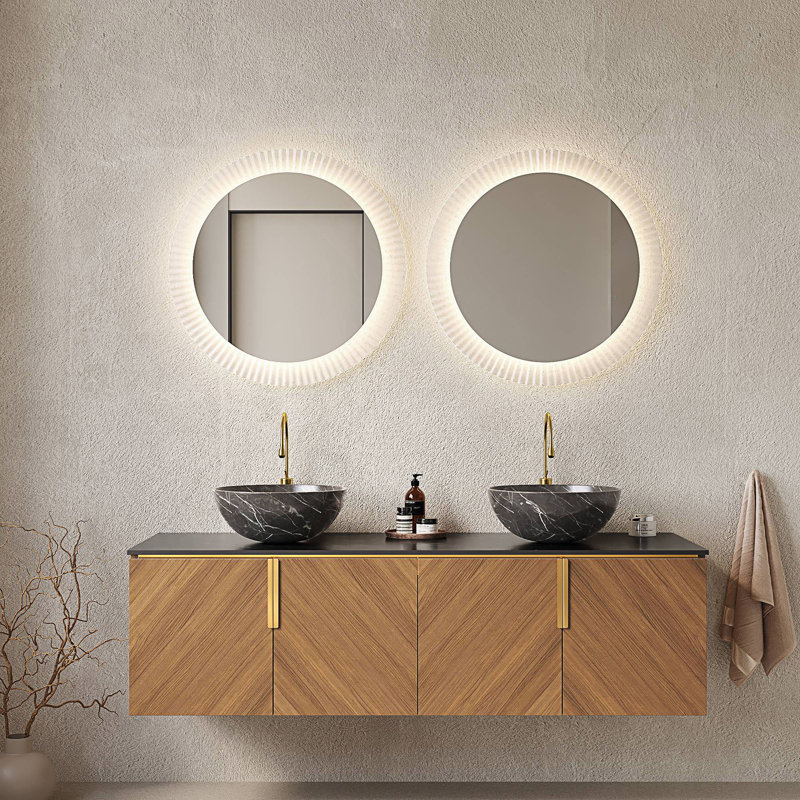 Bathroom Vanity & Sinks, Floating Bathroom Storage Cabinet With 4 Doors