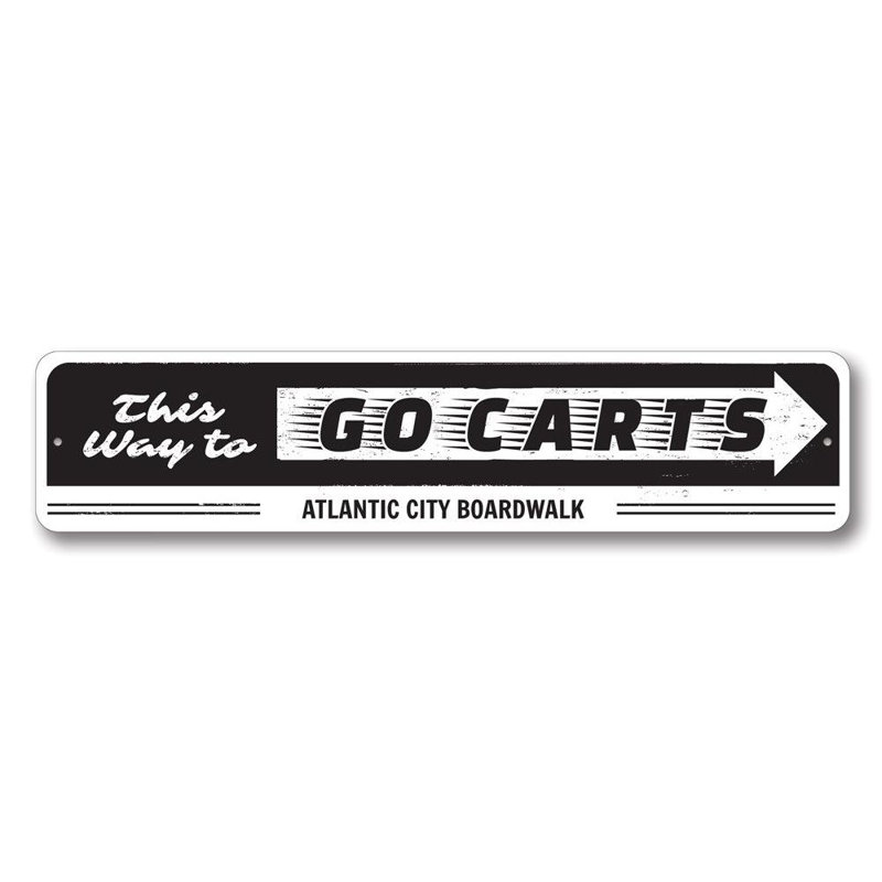 Panneau en aluminium Go Cart, H 4 po x l 18 po x P 0,04 po