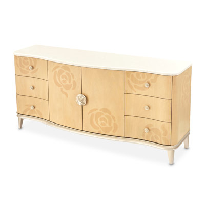 Camellia Field Caramel 6 - Drawer Dresser