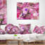 Floral Abstract Background with Peony Lumbar Pillow