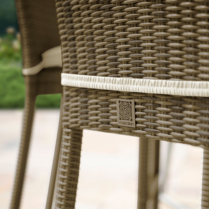Lotta 6 Seater Round Rattan Bar Set - with Ice Bucket