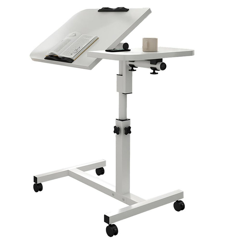 Metal Base Computer Desk, White