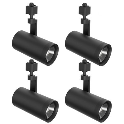 20W H Type Track Light Heads 20W/15W/10W Watt & Colour Adjustable 2700K/3000K/3500K/4000K/5000K 20°-50°Angle Zoomable Black Ceiling Lighting,ETL DLC Listed