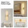 2-Pack Rechargeable Wall Sconces with Remote Control, Non-Hardwired