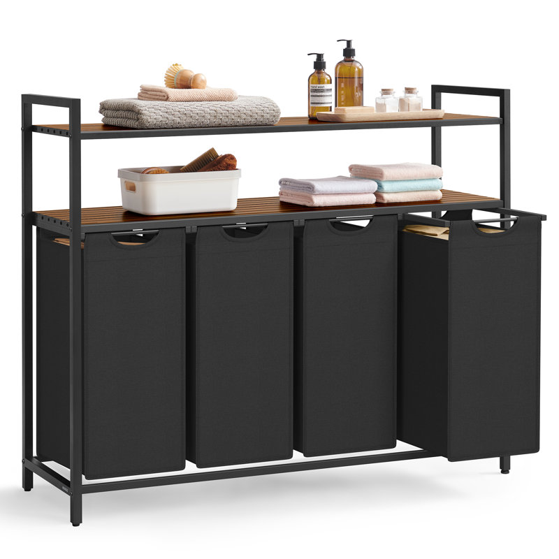 Metal Laundry Basket with Handles
