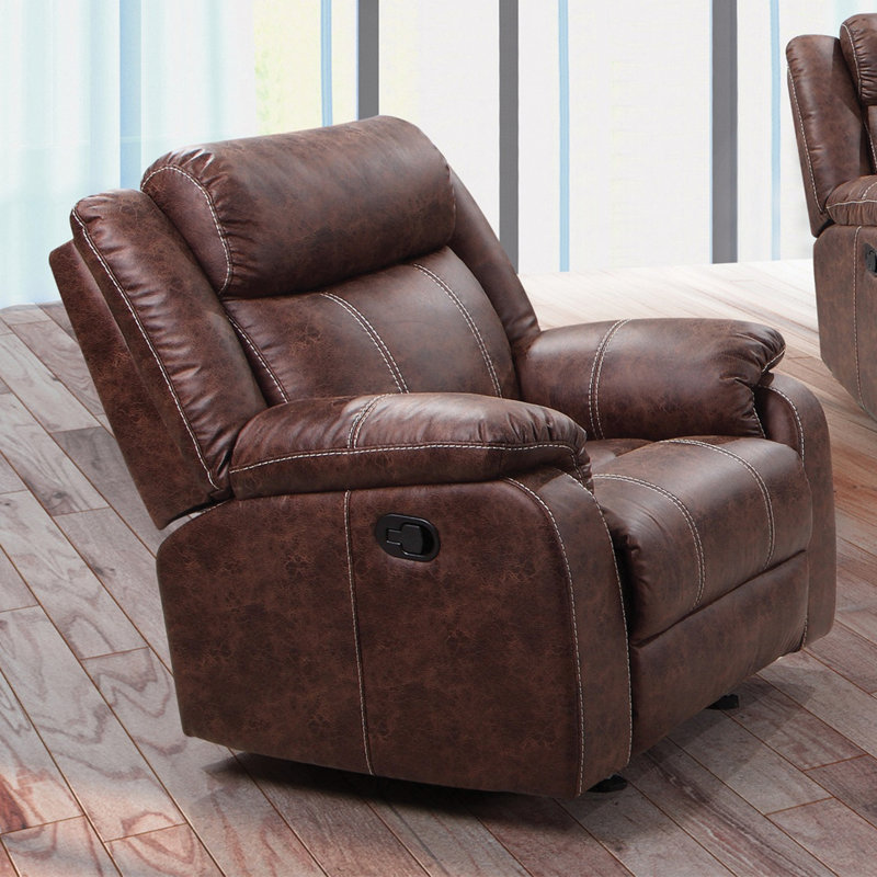 Sotomayor Upholstered Recliner, Brown