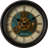 Industrial Motion Metal Wall Clock with Moving Gears, C4833