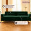 Canapé 3 places en velours Emerald Green