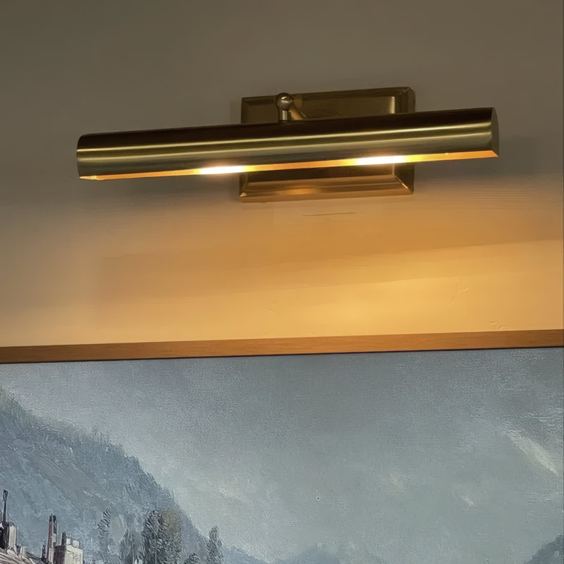 Lampe pour cadre en laiton massif, 16 po de largeur