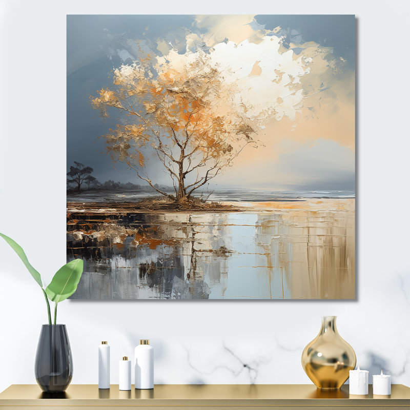 «Tree Resistance Again Storm - Storms», art sur toile, Toile tendue, H 30 po x l 30 po x P 1 po