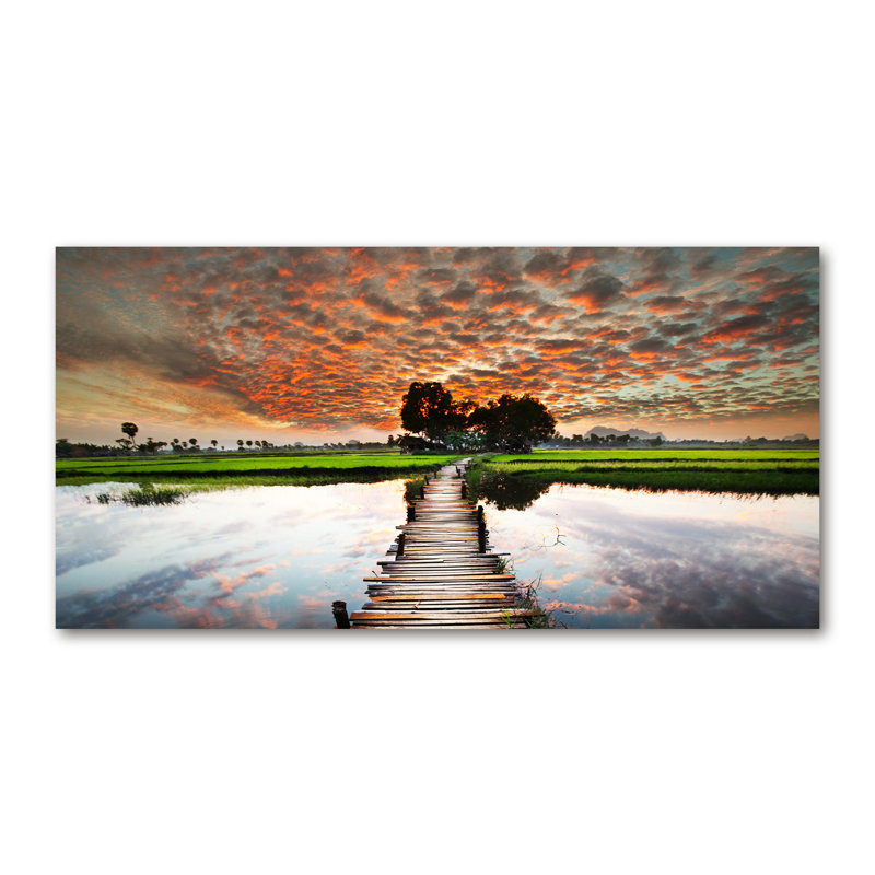 Lucerito 50cm W x 100cm L Glass Peel and Stick Panel