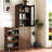 70.87" H Display Storage  Cabinet , 4 Tier Multi-Functional Pull-Out Multi-Tier Storage Shelf & 2 Glass Doors, Modern Wooden Tall Bookshelf Bookcase For Living Room Home Office-1659699534