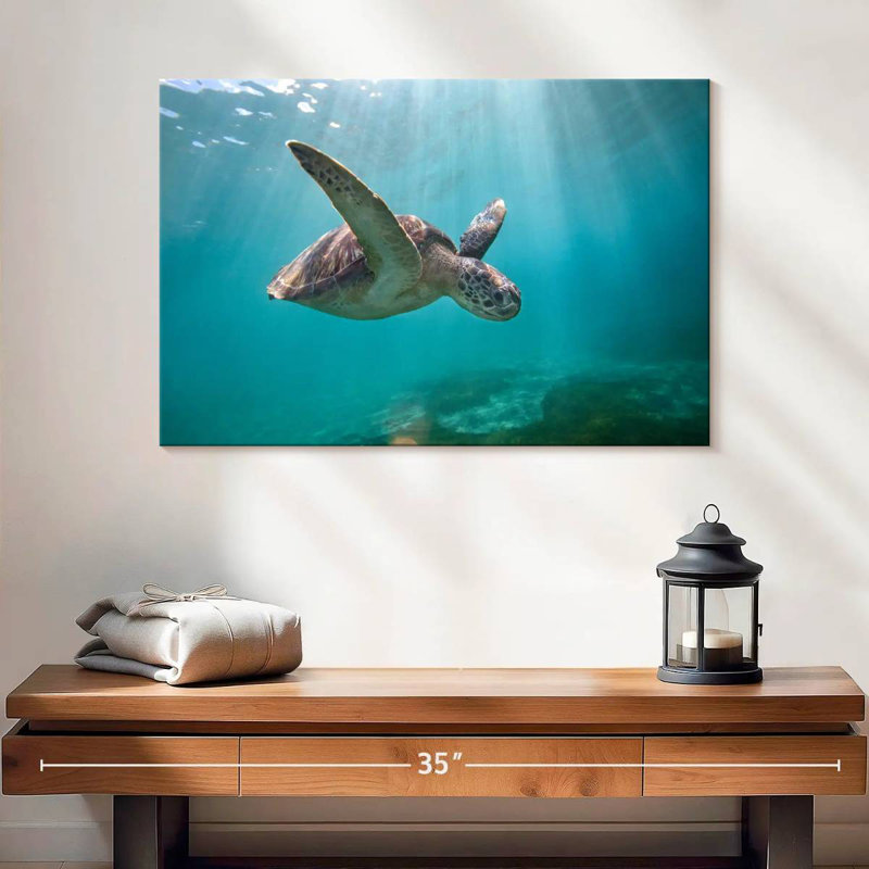Brampt Martinique Sea Turtle, 16" H x 24" W