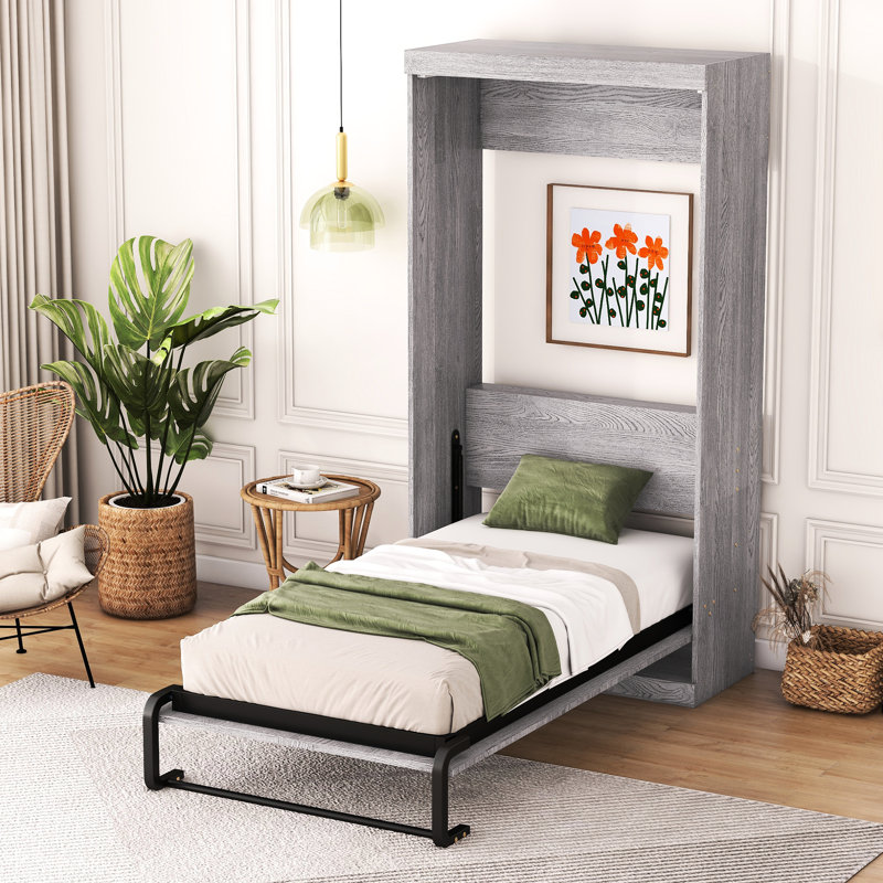 Armoire pour lit simple, gris