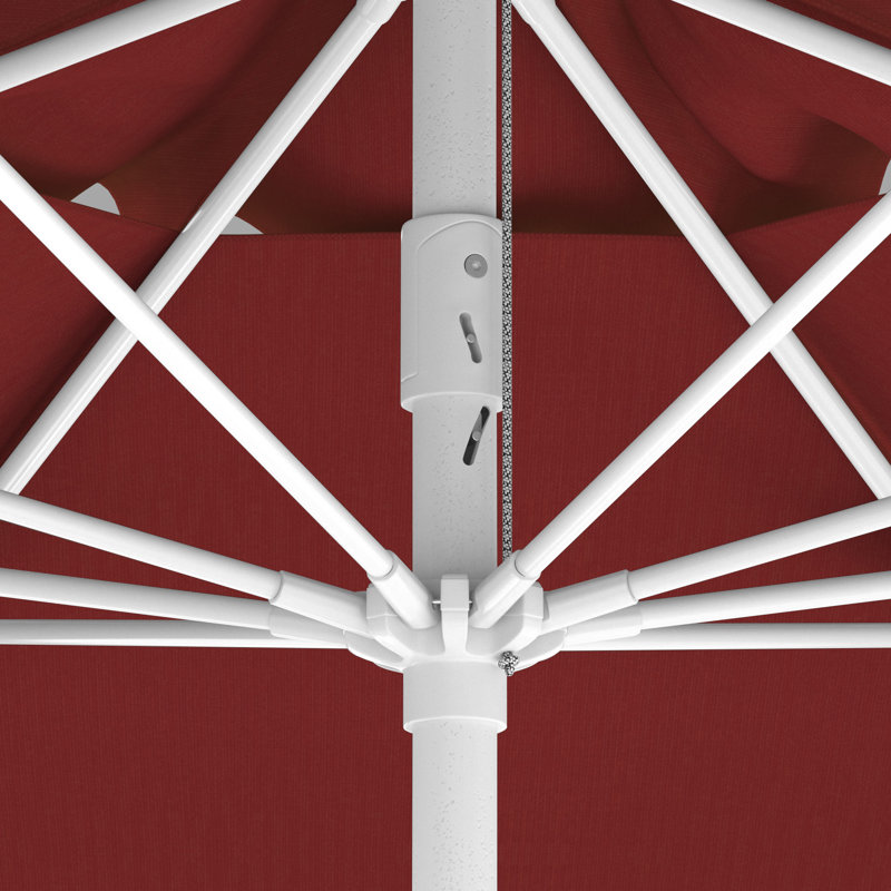 Parasol en aluminium 9 po, Rouge brique