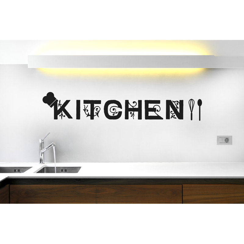 Food & Beverage Wall Decal, Large, Black