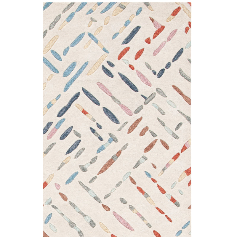 Charters Towers Abstract Handmade Tufted Wool Area Rug, Runner 2'3" x 7'