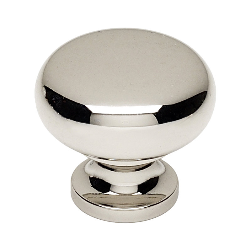 Mushroom Knob, Polished Nickel