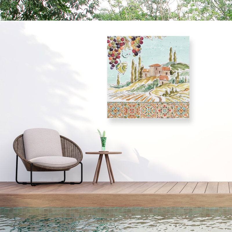 Toile d'extérieur «Tuscan Breeze III» Daphne Brissonnet, H 35 po x l 35 po x P 1,5 po