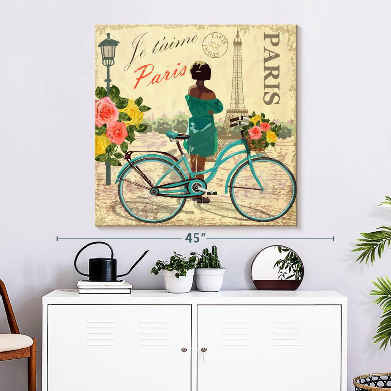 Tergel Paris Vintage Bike, 33" H x 33" W