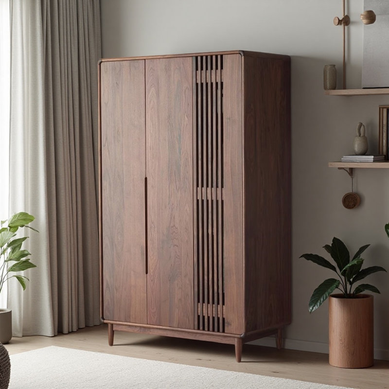 Armoire américaine de style noyer rétro