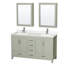 Sheffield 60" Freestanding Double Bathroom Vanity with Quartz Top with Medicine Cabinets-1365906404-1365906407-1365945482