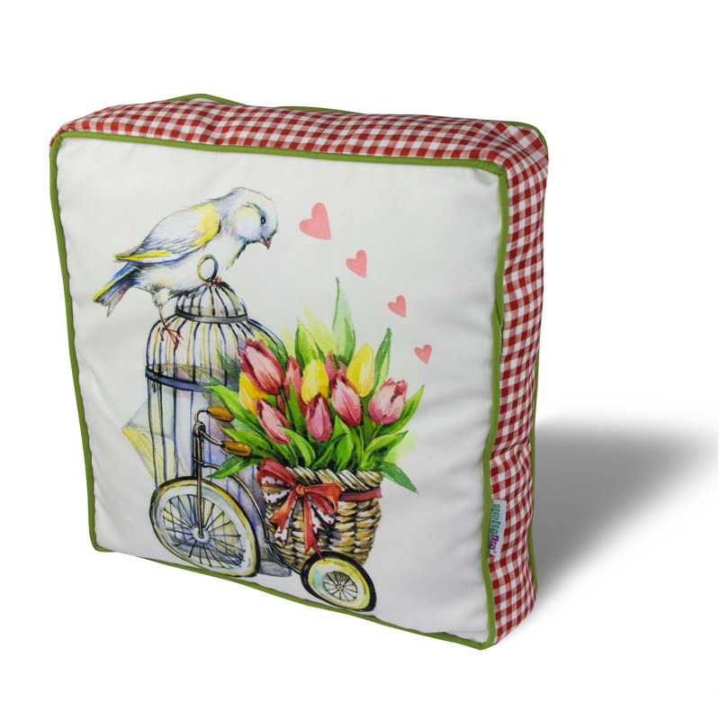 Coussin carré de qualité supérieure, 16,5 x 16,5 pouces, 50% coton / 50% polyester | Lavable et repassable avec fermeture à glissière dissimulée | Rembourrage en silicone pour un confort ultime | Housse amovible, parfaite pour la décoration intéri
