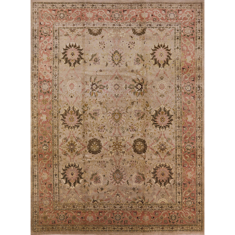 Tapis oriental rouge / beige / brun Osterville, Rectangle 5 pi x 7 pi