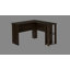 Bureau d'ordinateur, bureau personnel, coin, tablettes de rangement, L 48 po, forme en L, travail, ordinateur portable, stratifié-1276161382