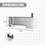 Ensemble de douche de remplacement pour pomme de douche carrée 7 fonctions et bec de baignoire 6,5 pouces-123458075