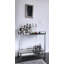 Chariot-bar en acrylique transparent et chrome Chester
