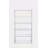 High Gloss Chrome Finish Bookshelf