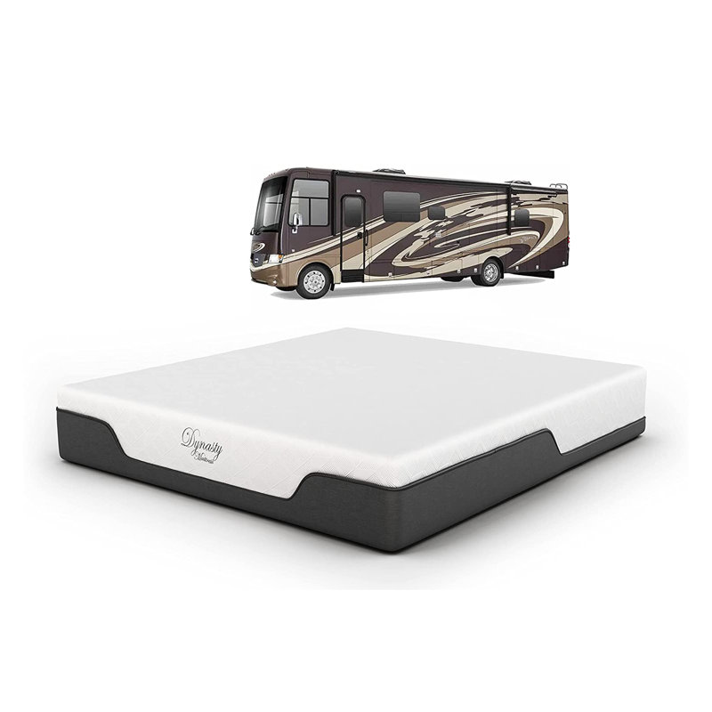 Dynasty CoolBreeze Gel Memory Foam RV Mattress Bed for Campers Trailers, Queen