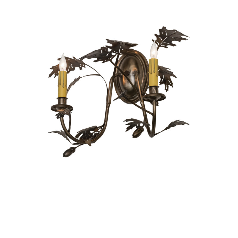 Lampe murale bougie 2 lumières