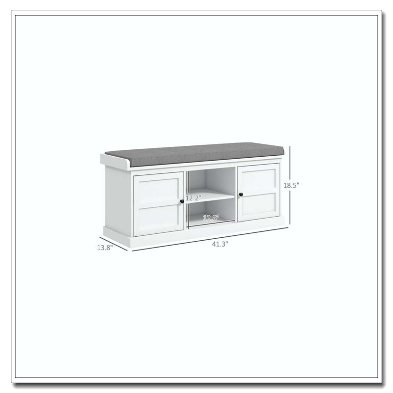 Banc d'entrée, banc de rangement pour chaussures
