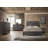 Grey Finish King Size Panel Bed