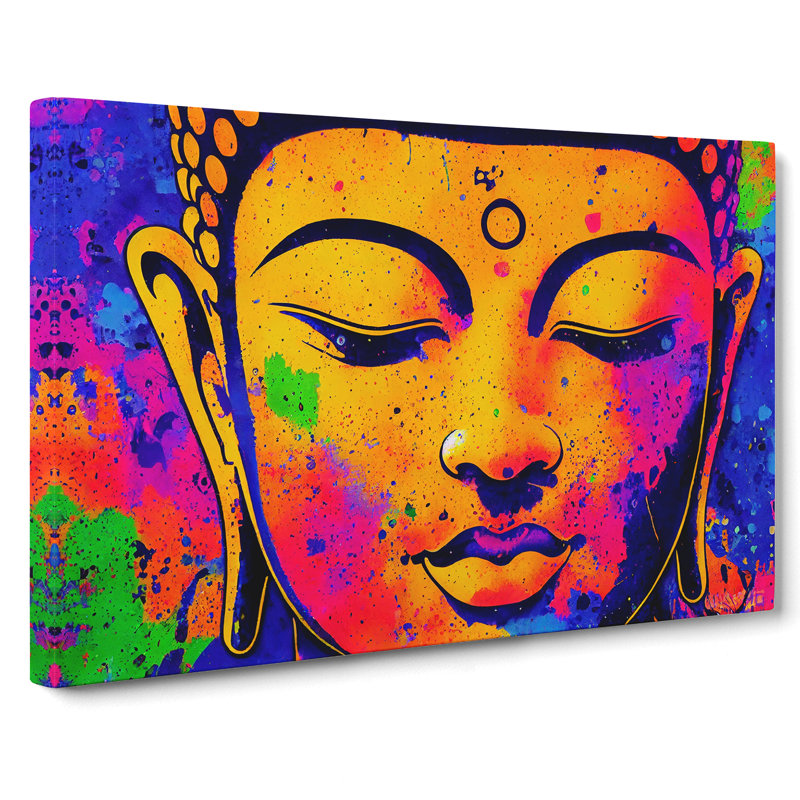 Colourful Buddha Vol.2 Abstract - Wrapped Canvas, 35cm H x 50cm W x 3cm D
