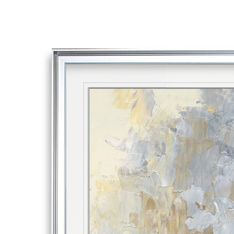 «Soft Sentinel I», reproduction d'art, H 16 po x l 16 po, Impression encadrée, Argent argent