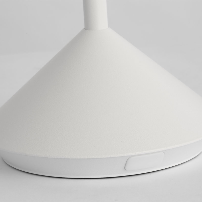 Moneta Accent Rechargeable Table Lamp, Matte White