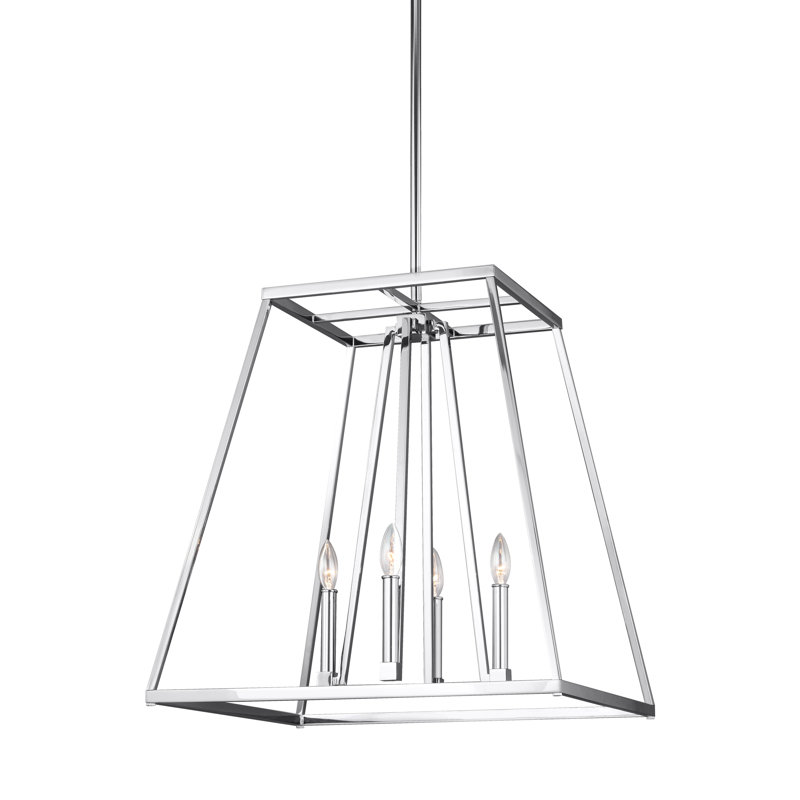 Conant 4 - Light Pendant, 18" H x 13" W x 13" D, Chrome