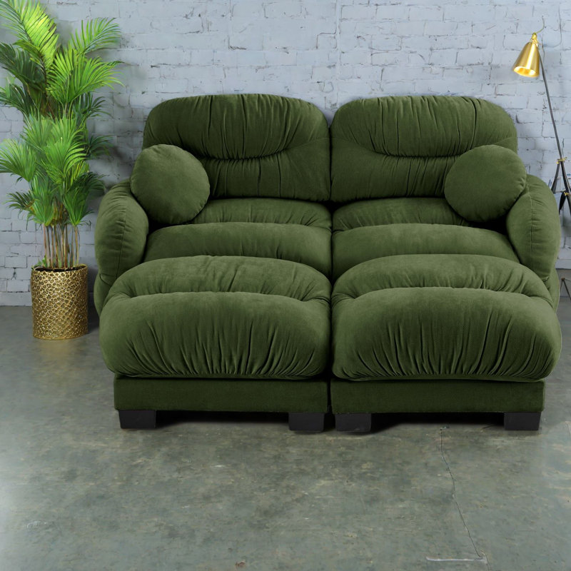 Canapé modulaire en chenille modulaire Compression Cozy