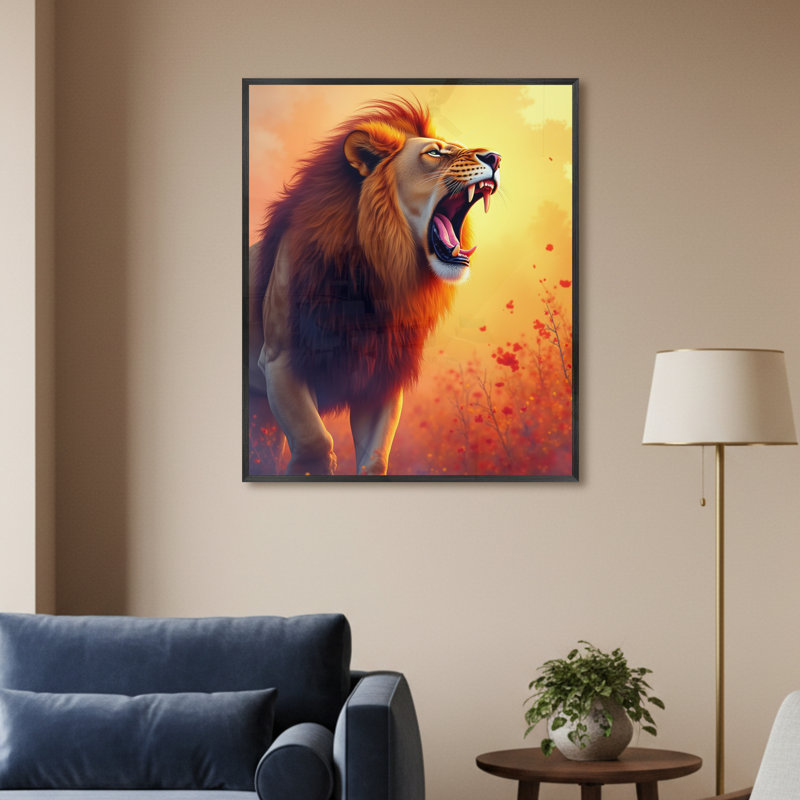 Single Picture Frame LED Illuminated Wall Art Wall Art on Glass / Aluminium, 60cm H x 50cm W