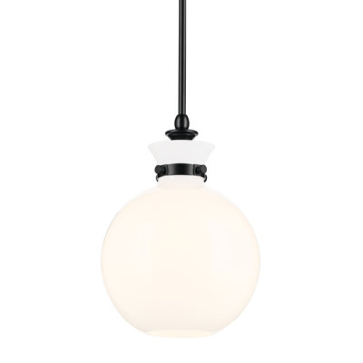 Luminaire suspendu 1 lumière avec verre transparent