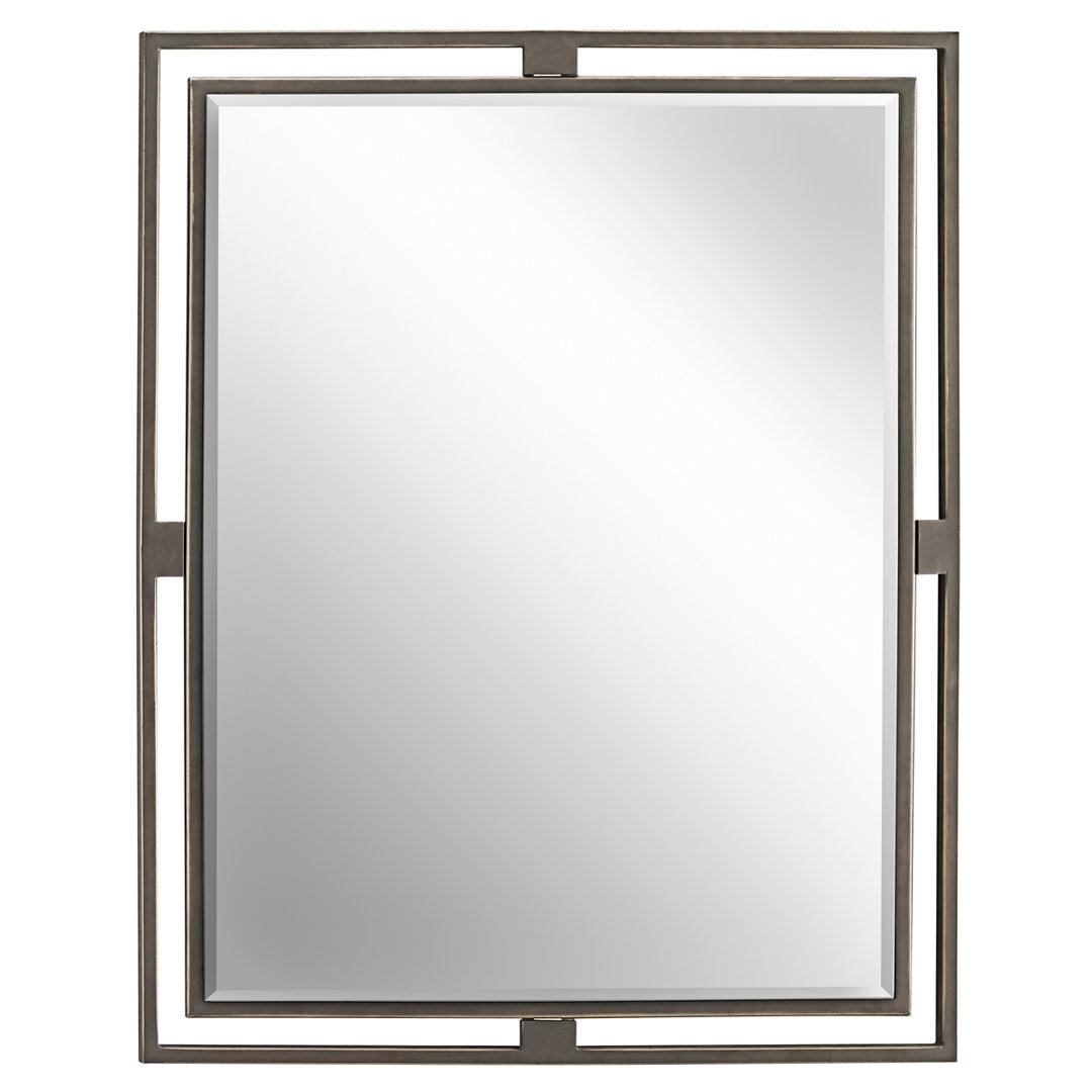 Chesire Metal Flat Mirror Winston Porter 