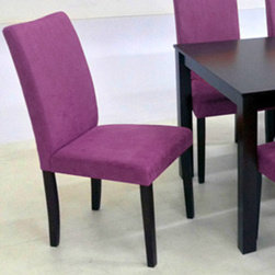 Chaise parsons rembourrée Adam-Alexander, Mauve