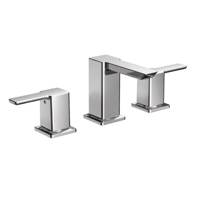 Low Arc Widespread Bathroom Faucet with Drain Assembly -  Moen, TS6720-9000-L